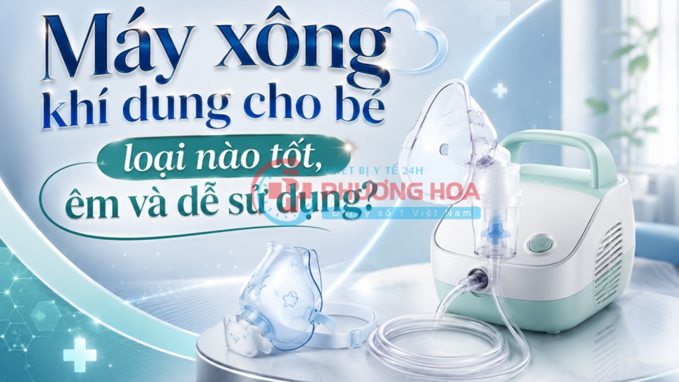 Máy xông khí dung cho bé loại nào tốt, êm và dễ sử dụng?