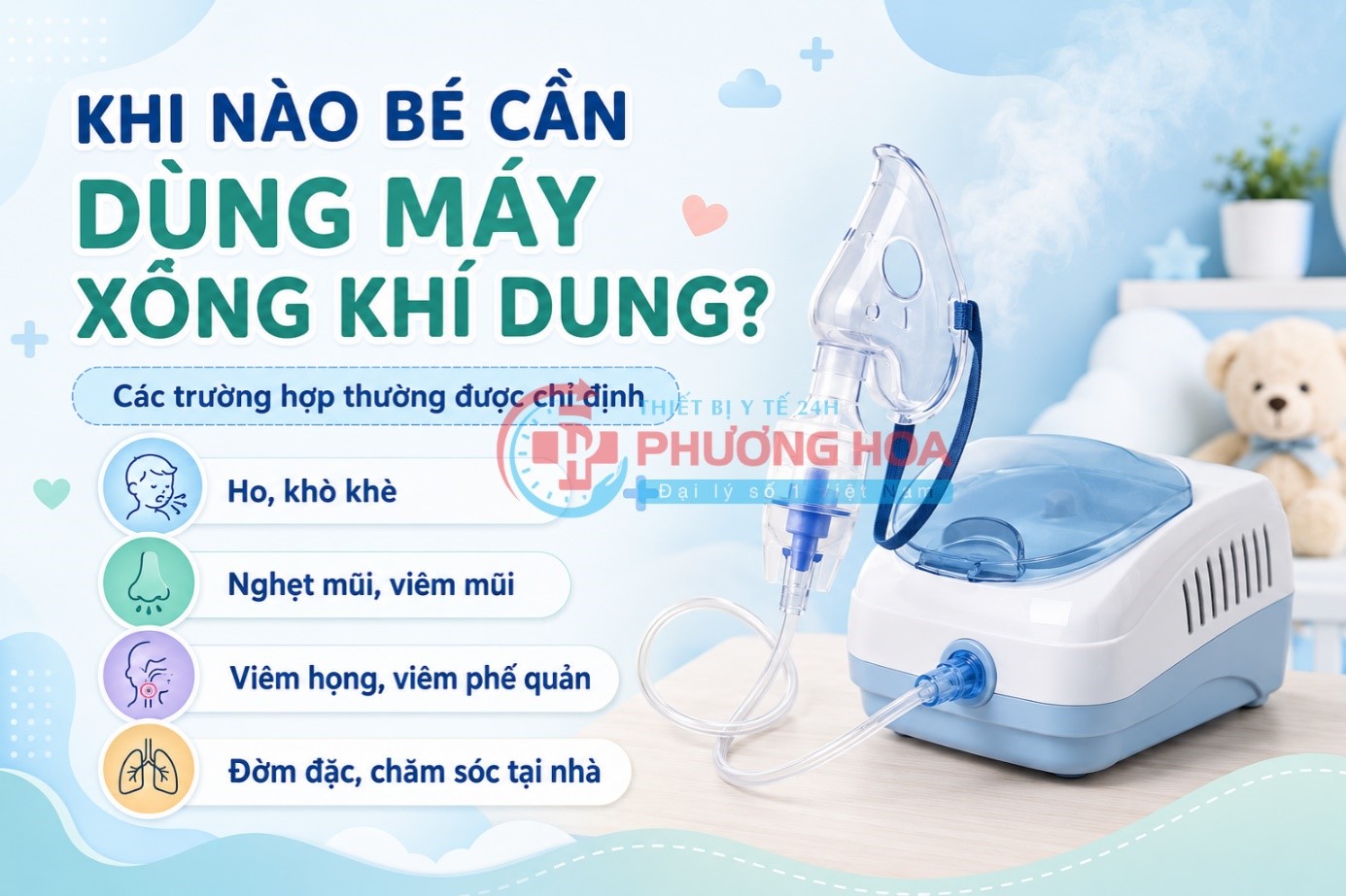 Máy xông khí dung cho bé