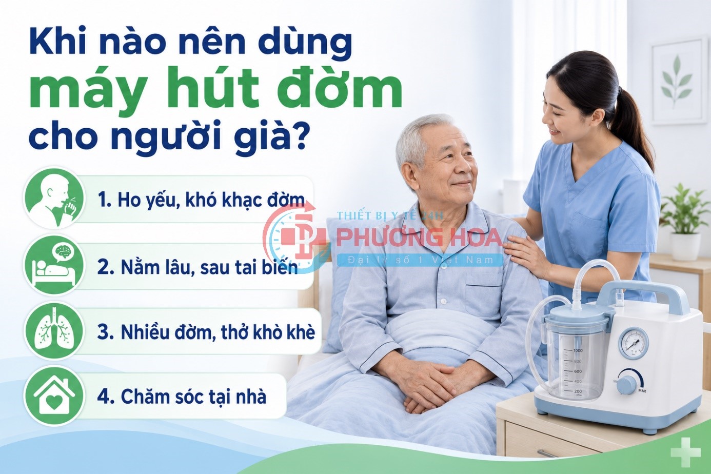 Máy hút đờm cho người già